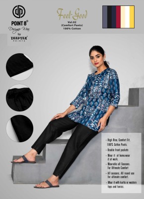 Point 8 By Deeptex Feel Good Vol 2 Pure Cotton Comfort Pants With Pockets For Girls  bottom wear catalogs
