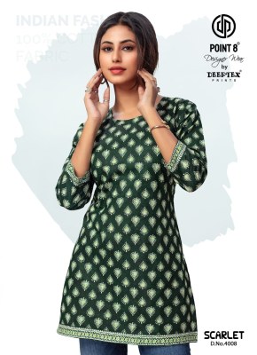 Point 8 By Deeptex Scarlet Vol 4 Cotton Printed Short Top Collection For Girls  western wear catalogs