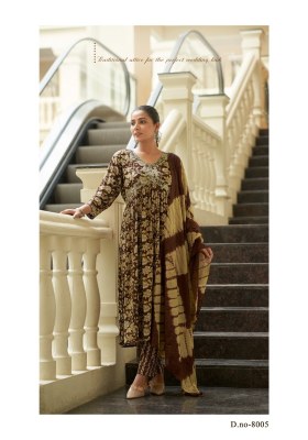 Pooja vol 8 by Mystic 9 Heavy Rayon Foil Print With Aliya Cut kurti pant and dupatta catalogue at low rate  readymade suit catalogs