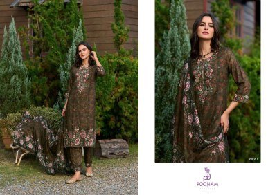 Poonam Designer Glam Muslin Kurti Set with Embroidery And Digital Print, Mal-Mal Cotton Inner, and Tassel Dupatta Wholesale kurtis catalogs