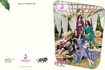 Poonam Designer Music Party Pure Muslin Shimmer Kurti with Handwork, Roman Silk Pants And Printed Dupatta with Four side Handmade Tussles Wholesale kurtis catalogs