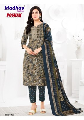 Poshak With Patch Vol 4 by Madhav Pure Cotton Printed With Neck Embroidery readymade suit set readymade suit catalogs