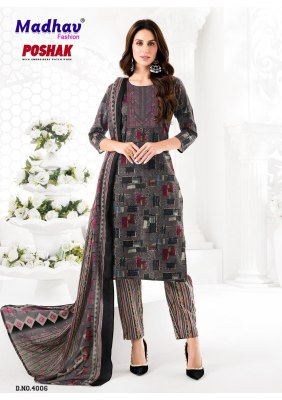Poshak With Patch Vol 4 by Madhav Pure Cotton Printed With Neck Embroidery readymade suit set readymade suit catalogs