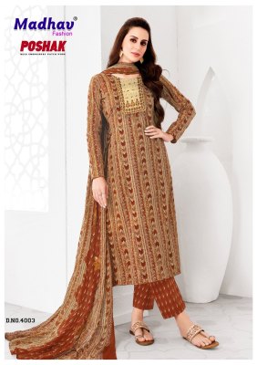 Poshak With Patch Vol 4 by Madhav Pure Cotton Printed With Neck Embroidery readymade suit set readymade suit catalogs