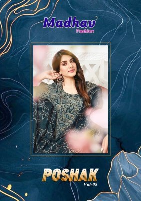 Poshak vol 5 by Madhav Designer pure cotton printed  readymade suit collection with affordable rate Madhav fashion