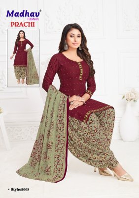Prachi vol 9 by Madhav Heavy Quality Cotton printed dress material catalogue at low rate salwar kameez catalogs