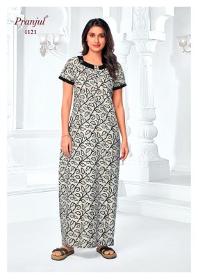 Pragati Vol 11 by Pranjul Pure Cotton Printed Nighties With Pocket collection in budget rate night wear catalogs