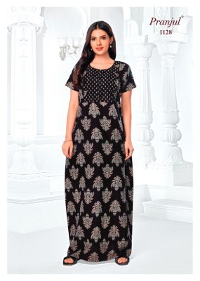 Pragati Vol 11 by Pranjul Pure Cotton Printed Nighties With Pocket collection in budget rate night wear catalogs
