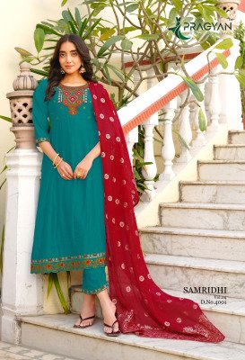 Pragyan Samriddhi Vol-4 Premium Vichitra Anarkali Suit Set with Jacquard Dupatta fancy Anarkali suit catalogs