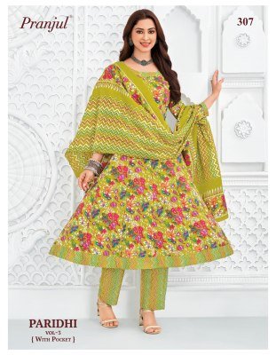 Pranjul Paridhi Vol 3 Pure Cotton Anarkali Suits Set readymade suit catalogs