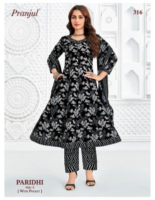 Pranjul Paridhi Vol 3 Pure Cotton Anarkali Suits Set readymade suit catalogs