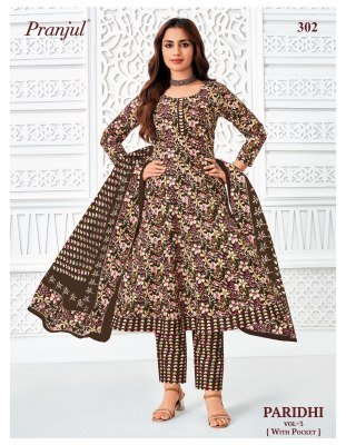Pranjul Paridhi Vol 3 Pure Cotton Anarkali Suits Set readymade suit catalogs