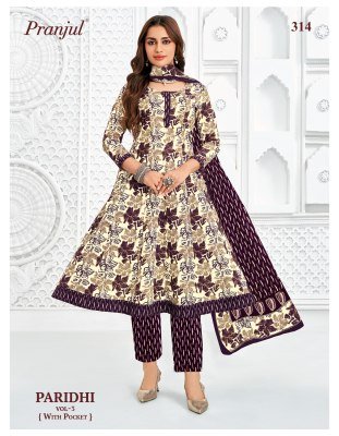 Pranjul Paridhi Vol 3 Pure Cotton Anarkali Suits Set readymade suit catalogs