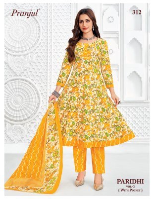 Pranjul Paridhi Vol 3 Pure Cotton Anarkali Suits Set readymade suit catalogs