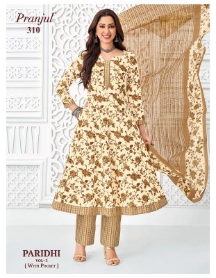 Pranjul Paridhi Vol 3 Pure Cotton Anarkali Suits Set readymade suit catalogs