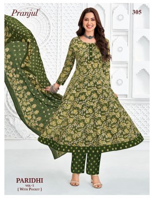 Pranjul Paridhi Vol 3 Pure Cotton Anarkali Suits Set readymade suit catalogs