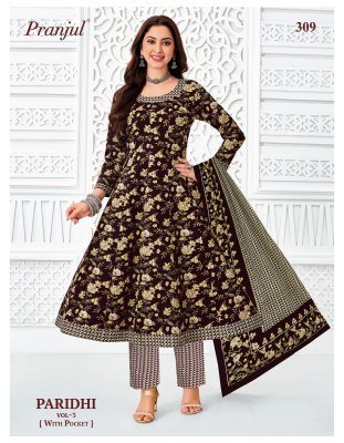 Pranjul Paridhi Vol 3 Pure Cotton Anarkali Suits Set readymade suit catalogs