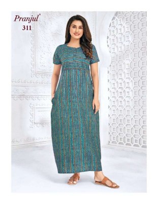 Pranjul Pragati Nighties Vol 5  Pure Cotton Printed Long Gowns nighties suits collection  kurtis catalogs