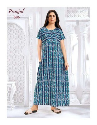 Pranjul Pragati Nighties Vol 5  Pure Cotton Printed Long Gowns nighties suits collection  kurtis catalogs