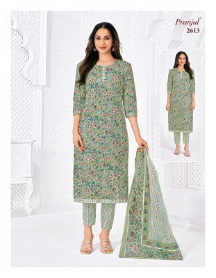 Pranjul Priyanka Vol 26 Heavy Cotton Unstitched Dress Material Premium Printed Top  Bottom And Dupatta  Wholesale dress material catalogs