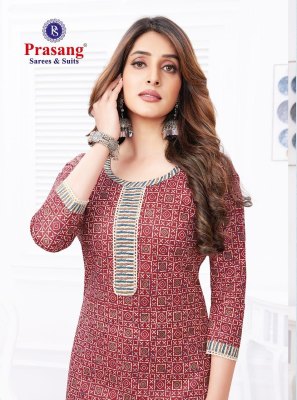 Prasang by Alfa Vol-2 fancy pure cotton printed kurti with pant catalogue at wholesale rate Amavi