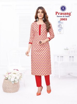 Prasang by Alfa Vol-2 fancy pure cotton printed kurti with pant catalogue at wholesale rate kurtis catalogs