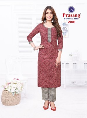 Prasang by Alfa Vol-2 fancy pure cotton printed kurti with pant catalogue at wholesale rate kurtis catalogs