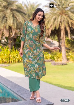 Preetkala by Kadlee Reyon printed hand work western top collection at low rate western wear catalogs