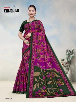 Premier South Malai Vol-3 Heavy Cotton Printed Saree with Blouse sarees catalogs