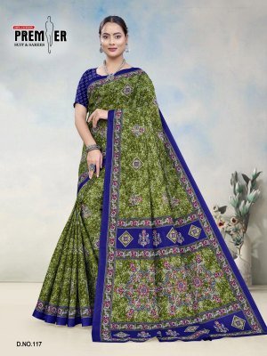 Premier South Malai Vol-3 Heavy Cotton Printed Saree with Blouse sarees catalogs