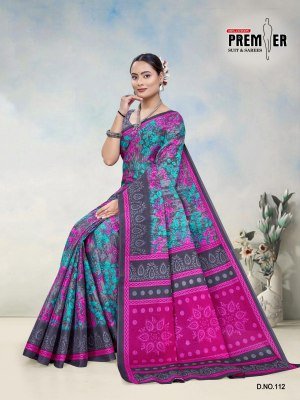 Premier South Malai Vol-3 Heavy Cotton Printed Saree with Blouse sarees catalogs
