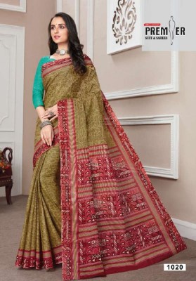 Premier Vasudha Vol 1 Cotton Printed Saree catalogue wholesaler  sarees catalogs