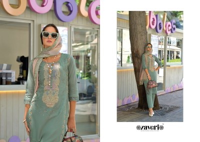 Premium 1 by Zaveri Cotton Embroidered top bottom and dupatta catalogue at low rate readymade suit catalogs