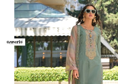 Premium 1 by Zaveri Cotton Embroidered top bottom and dupatta catalogue at low rate readymade suit catalogs