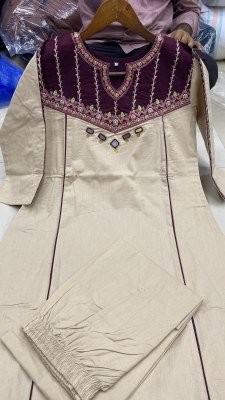 Premium Cotton 2-Piece Embroidery Work Suit Set for Women wholesale catalogs