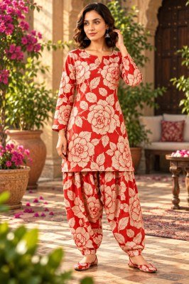 Premium Cotton Farshi Pant Co-Ord Set Top and Farshi Pant Size wise Combo Set