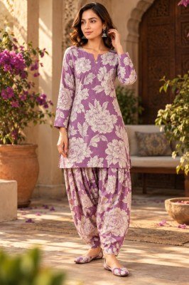 Premium Cotton Farshi Pant Co-Ord Set Top and Farshi Pant Size wise Combo Set