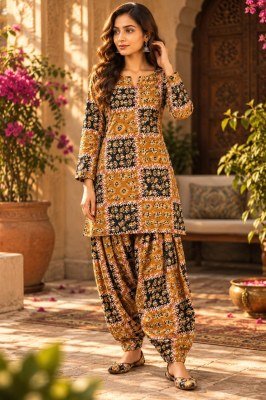 Premium Cotton Farshi Pant Co-Ord Set Top and Farshi Pant Size wise Combo Set