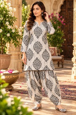 Premium Cotton Farshi Pant Co-Ord Set Top and Farshi Pant Size wise Combo Set
