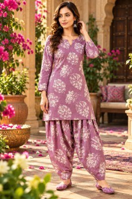 Premium Cotton Farshi Pant Co-Ord Set Top and Farshi Pant Size wise Combo Set