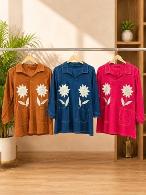 Premium Cotton Flex Appliqué Work Co-Ord Set Collection Size wise Combo Set