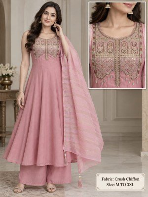 Premium Crush Shiffon Collection Size wise Combo Set