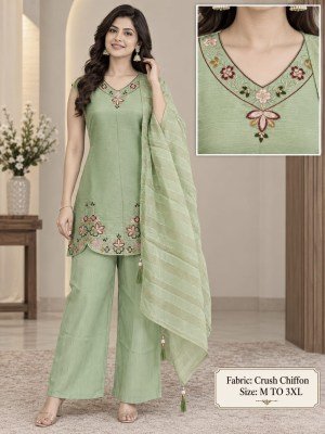 Premium Crush Shiffon Collection Size wise Combo Set