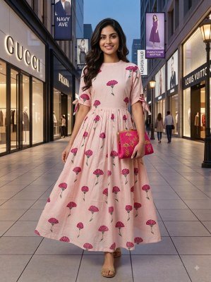 Premium Long Gown Collection Heavy Rayon Printed Gown Size wise Combo Set