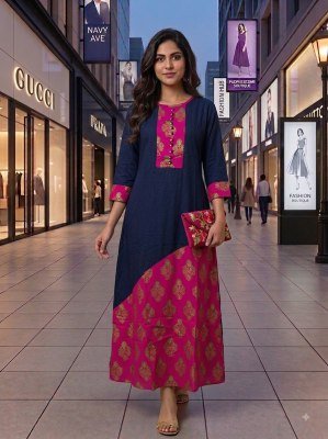Premium Long Gown Collection Heavy Rayon Printed Gown Size wise Combo Set