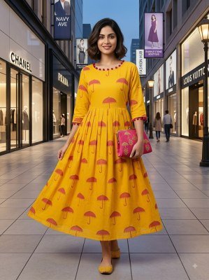 Premium Long Gown Collection Heavy Rayon Printed Gown Size wise Combo Set