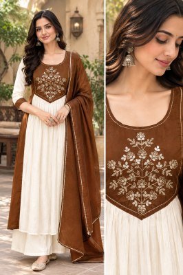 Premium Mul Chanderi Zardozi and Hand Work Top Palazzo Set Size wise Combo Set