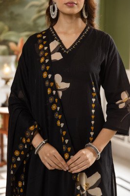 Premium Mul-Mul Cotton 3-Piece Kurti Plazo Set with Neck Work Fancy Palazzo suit catalogue