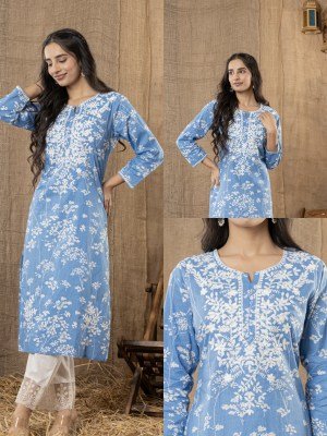 Premium Printed Embroidery Kurti Cotton 60-60 Taj Group Size wise Combo Set