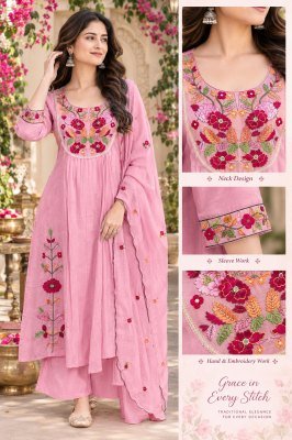 Premium Pure Mul Chanderi  Kurti Palazzo Dupatta Set with Latkans Size wise Combo Set